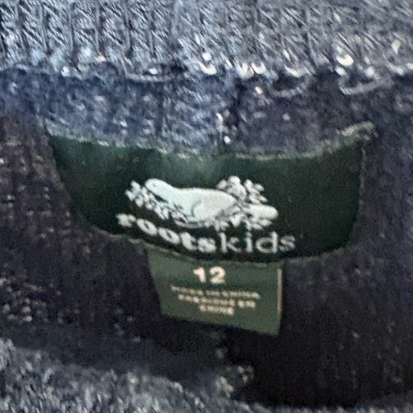 Roots Kids Navy Blue Sweatpants Size 12 - Picture 6 of 8